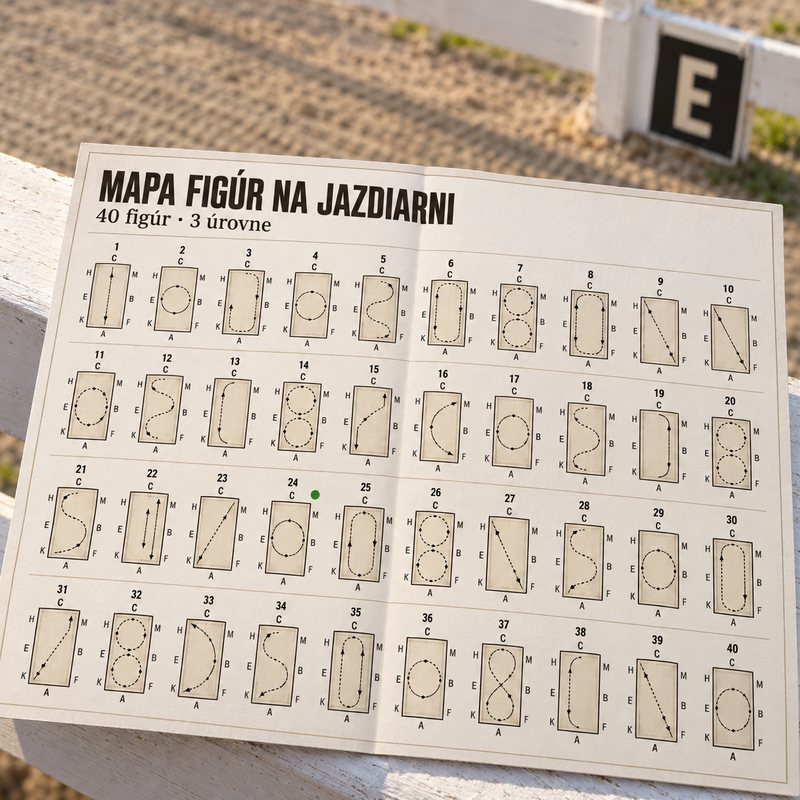 Mapa figúr na jazdiarni